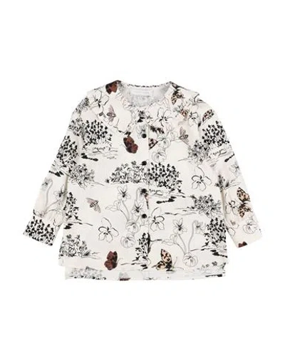 Monnalisa Babies'  Toddler Girl Shirt Ivory Size 6 Cotton In White