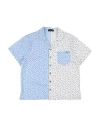 Monnalisa Toddler Girl Shirt Light Blue Size 6 Cotton, Elastane In Blue