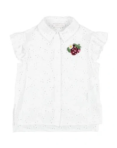 Monnalisa Babies'  Toddler Girl Shirt White Size 5 Cotton