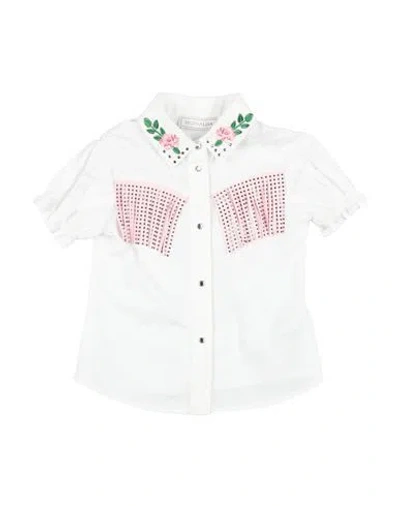 Monnalisa Babies'  Toddler Girl Shirt White Size 6 Cotton