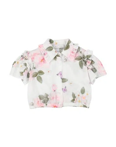 Monnalisa Babies'  Toddler Girl Shirt White Size 6 Cotton