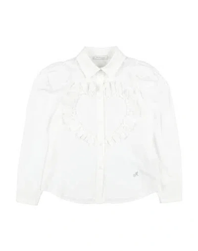 Monnalisa Babies'  Toddler Girl Shirt White Size 6 Cotton