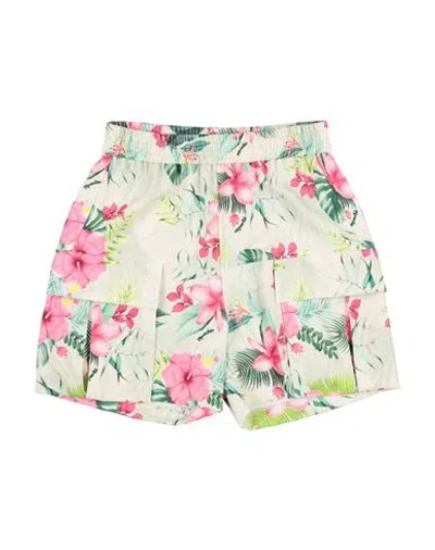 Monnalisa Babies'  Toddler Girl Shorts & Bermuda Shorts Beige Size 6 Polyester, Elastane In Multi