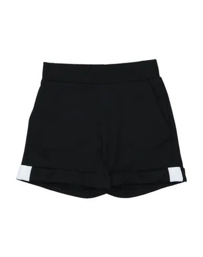 Monnalisa Babies'  Toddler Girl Shorts & Bermuda Shorts Black Size 4 Cotton, Polyester