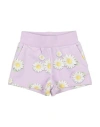 Monnalisa Newborn Girl Shorts & Bermuda Shorts Lilac Size 3 Cotton, Elastane In Purple
