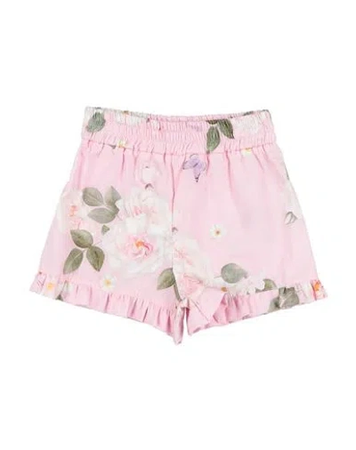 Monnalisa Babies'  Toddler Girl Shorts & Bermuda Shorts Pink Size 3 Cotton In Multi