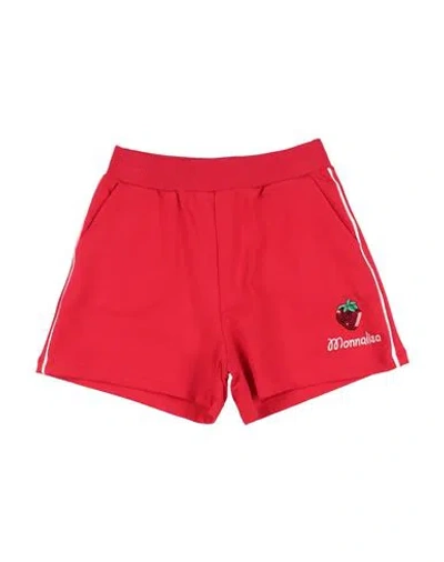 Monnalisa Babies'  Toddler Girl Shorts & Bermuda Shorts Red Size 6 Cotton, Elastane