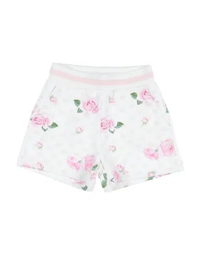 Monnalisa Babies'  Toddler Girl Shorts & Bermuda Shorts White Size 3 Cotton, Elastane