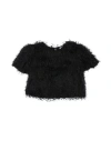 Monnalisa Toddler Girl Sweater Black Size 6 Polyester, Polyamide In Black