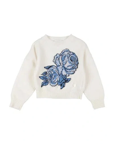 Monnalisa Babies'  Toddler Girl Sweater Ivory Size 6 Cotton, Wool In White