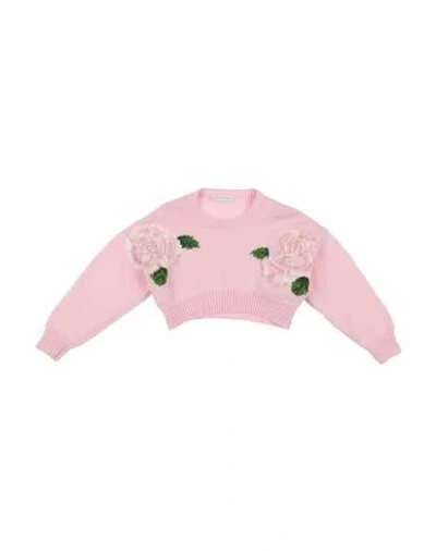 Monnalisa Babies'  Toddler Girl Sweater Pink Size 6 Wool, Virgin Wool, Polyamide