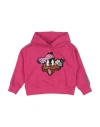 Monnalisa Toddler Girl Sweatshirt Fuchsia Size 6 Cotton, Polyester In Pink
