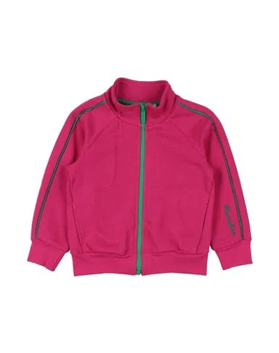 Monnalisa Babies'  Toddler Girl Sweatshirt Fuchsia Size 3 Cotton, Polyester In Pink