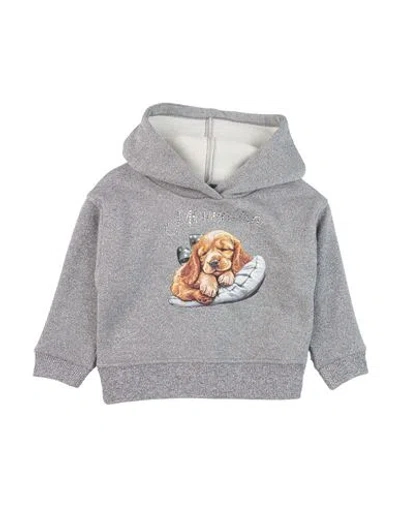 Monnalisa Babies'  Toddler Girl Sweatshirt Grey Size 6 Cotton, Polyester In Gray