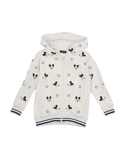 Monnalisa Babies'  Toddler Girl Sweatshirt Ivory Size 6 Cotton In White