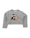Monnalisa Toddler Girl Sweatshirt Light Grey Size 5 Cotton, Elastane In Grey