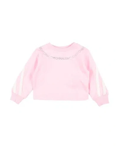 Monnalisa Babies'  Toddler Girl Sweatshirt Pink Size 5 Cotton, Elastane