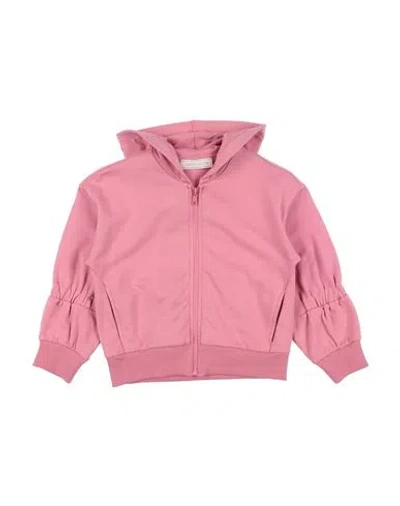 Monnalisa Babies'  Toddler Girl Sweatshirt Pink Size 7 Cotton, Elastane