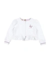 Monnalisa Toddler Girl Sweatshirt White Size 6 Cotton, Elastane In White