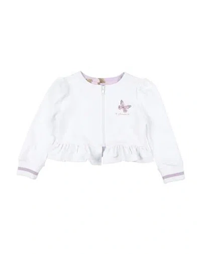 Monnalisa Babies'  Toddler Girl Sweatshirt White Size 6 Cotton, Elastane