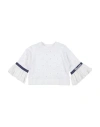 Monnalisa Toddler Girl Sweatshirt White Size 6 Cotton, Elastane In White