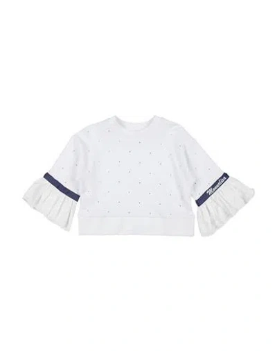 Monnalisa Babies'  Toddler Girl Sweatshirt White Size 6 Cotton, Elastane