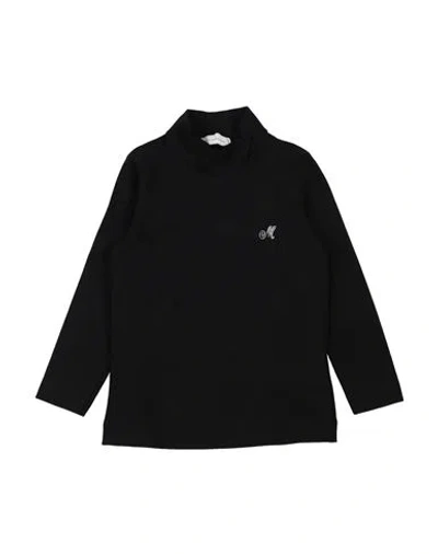 MONNALISA MONNALISA TODDLER GIRL T-SHIRT BLACK SIZE 3 COTTON, ELASTANE