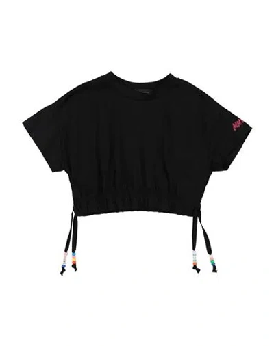 Monnalisa Babies'  Toddler Girl T-shirt Black Size 4 Cotton