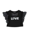 MONNALISA MONNALISA TODDLER GIRL T-SHIRT BLACK SIZE 6 COTTON