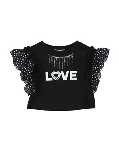 Monnalisa Babies'  Toddler Girl T-shirt Black Size 6 Cotton