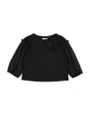 Monnalisa Toddler Girl T-shirt Black Size 6 Cotton, Elastane In Black