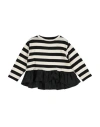 Monnalisa Toddler Girl T-shirt Black Size 6 Viscose, Polyamide, Elastane, Polyester In Black