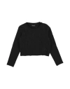 Monnalisa Toddler Girl T-shirt Black Size 6 Viscose, Polyester, Polyamide, Elastane In Black