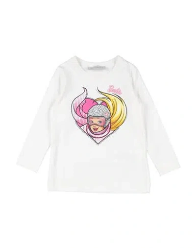 Monnalisa Babies'  Toddler Girl T-shirt Ivory Size 6 Cotton, Elastane In White