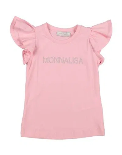 Monnalisa Babies'  Toddler Girl T-shirt Light Pink Size 7 Cotton, Elastane