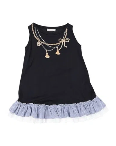 Monnalisa Babies'  Toddler Girl T-shirt Midnight Blue Size 4 Cotton