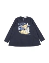 Monnalisa Toddler Girl T-shirt Midnight Blue Size 7 Cotton In Blue