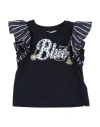 Monnalisa Babies'  Toddler Girl T-shirt Midnight Blue Size 3 Cotton, Elastane, Polyamide