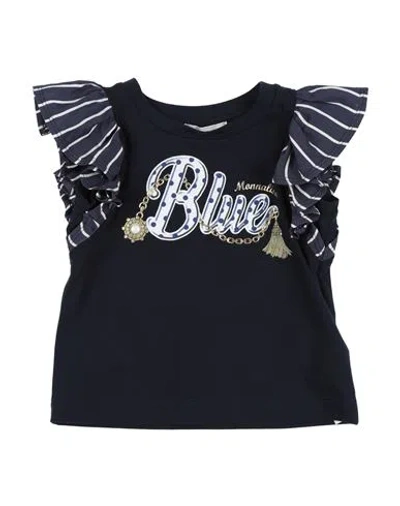 Monnalisa Babies'  Toddler Girl T-shirt Midnight Blue Size 7 Cotton, Elastane, Polyamide