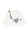 Monnalisa Toddler Girl T-shirt Off White Size 6 Cotton In White