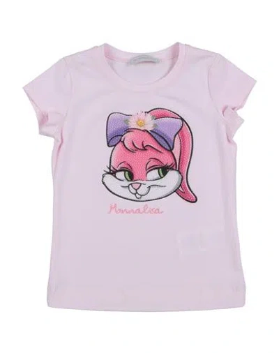 Monnalisa Babies'  Toddler Girl T-shirt Pink Size 3 Cotton, Elastane