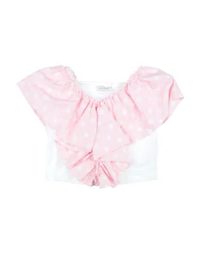 Monnalisa Babies'  Toddler Girl T-shirt Pink Size 5 Cotton, Elastane