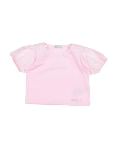 Monnalisa Babies'  Toddler Girl T-shirt Pink Size 6 Cotton, Elastane