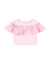 Monnalisa Toddler Girl T-shirt Pink Size 6 Cotton, Elastane, Polyester In Pink