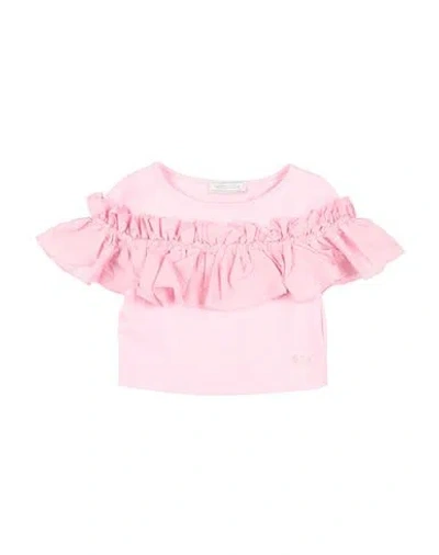 Monnalisa Babies'  Toddler Girl T-shirt Pink Size 6 Cotton, Elastane, Polyester