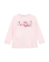 Monnalisa Babies'  Toddler Girl T-shirt Pink Size 7 Cotton, Elastane