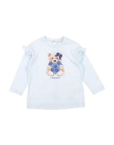Monnalisa Babies'  Toddler Girl T-shirt Sky Blue Size 5 Cotton