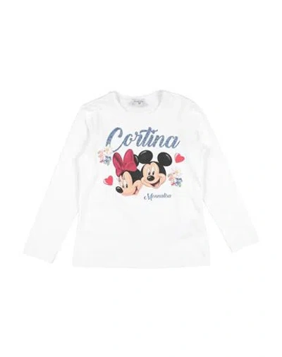Monnalisa Babies'  Toddler Girl T-shirt White Size 4 Cotton, Elastane