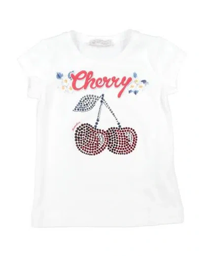 Monnalisa Babies'  Toddler Girl T-shirt White Size 7 Cotton, Elastane