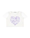 Monnalisa Toddler Girl T-shirt White Size 4 Cotton, Elastane, Polyamide In White